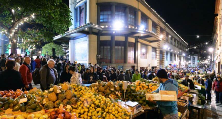 O Natal na Ilha da Madeira - noite do mercado